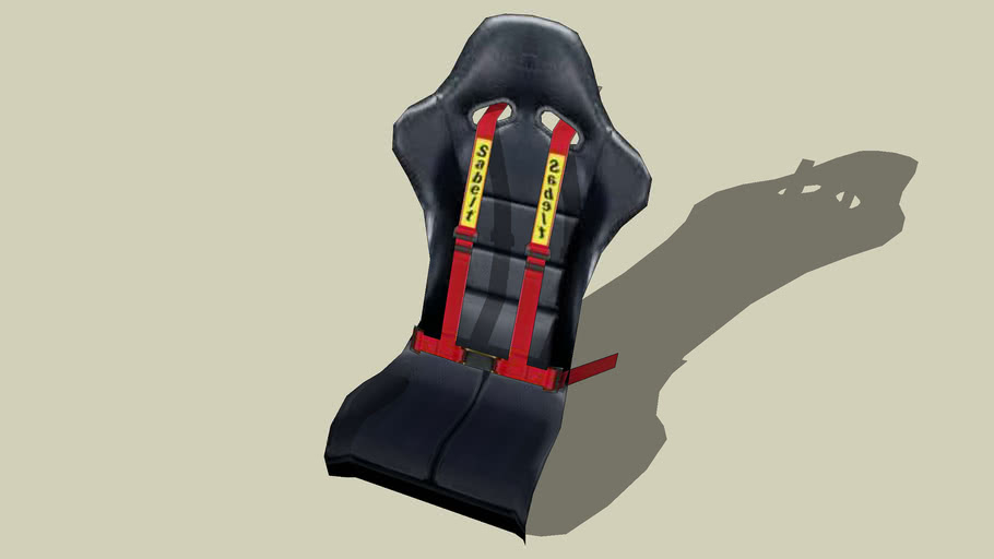 Racing Seat and Harness 3D Warehouse