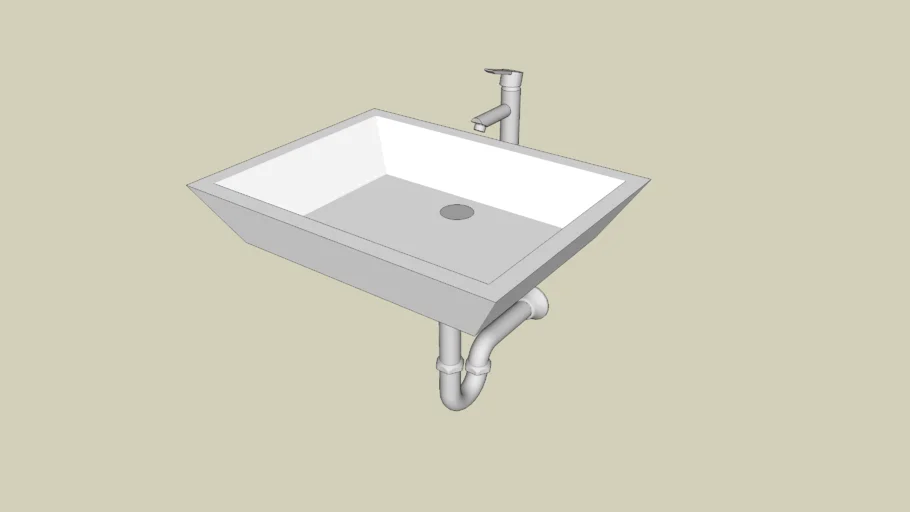 Simple Vessel Sink / lavatory