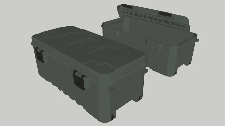 Plano storage box transport box crate trunk plastic - - 3D Warehouse