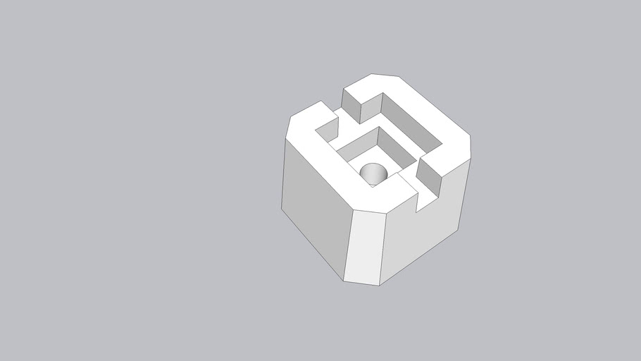 Deck Block For 4x4 or 6x6 post 3D Warehouse