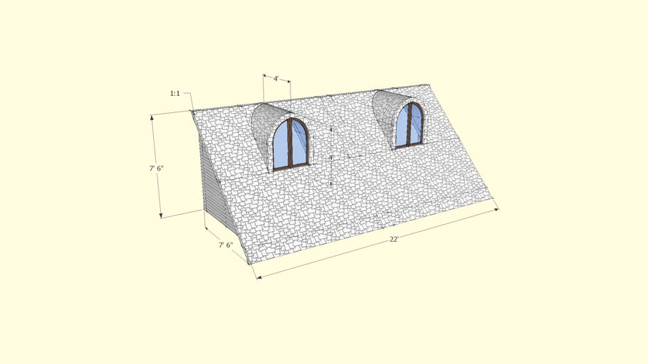 11 Sloped Roof 3d Warehouse