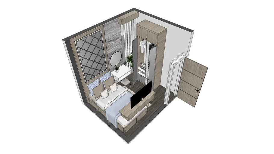 Bedroom 3x2,5 | 3D Warehouse