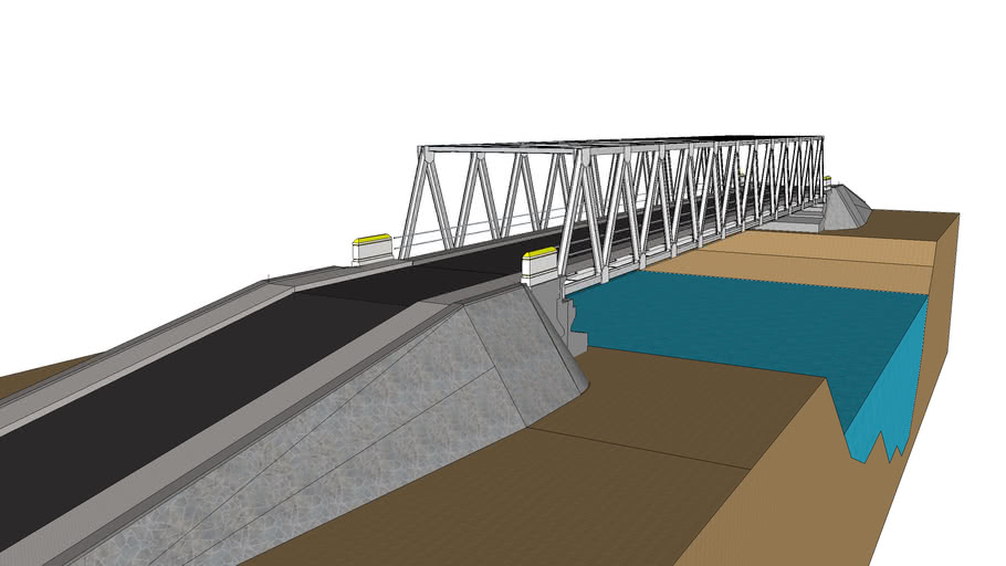 Jembatan Rangka 3d Warehouse