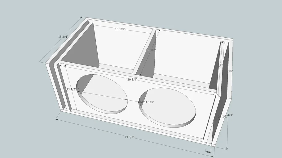 Dual 12 Enclosure | 3D Warehouse