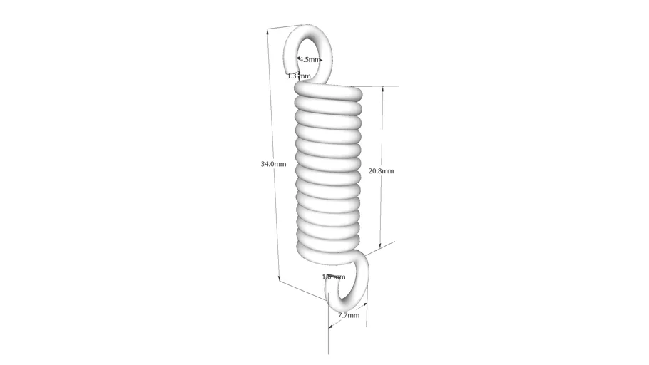 Extension spring 3D Warehouse