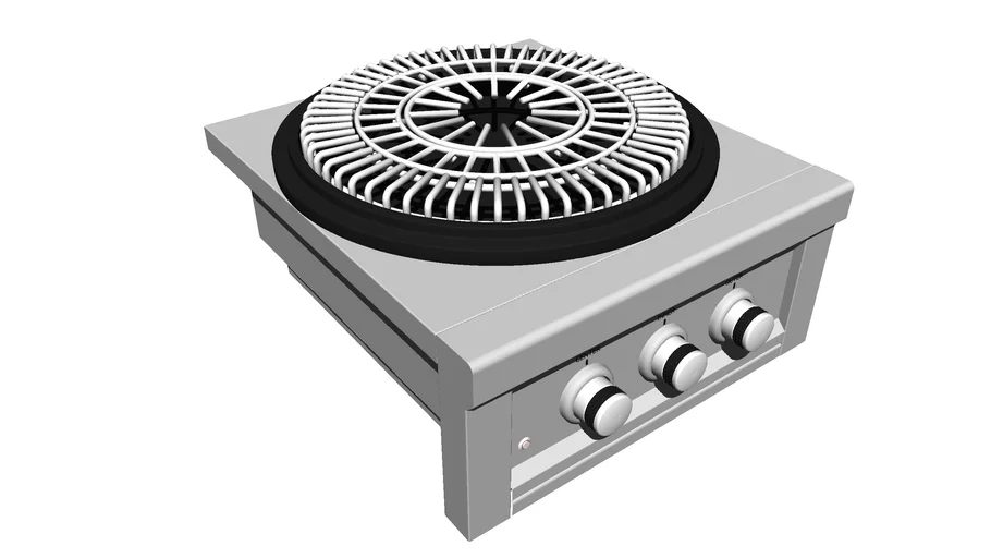 Sunstone 24 Stainless Steel Power Cirque Natural Gas Burner with Solid  Steel Griddle