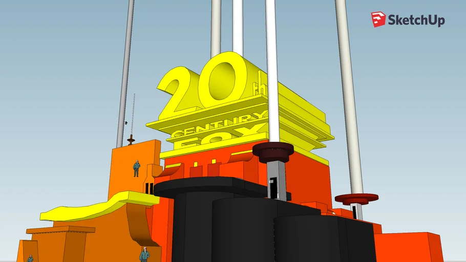 20th century fox history (made in sketchup) 