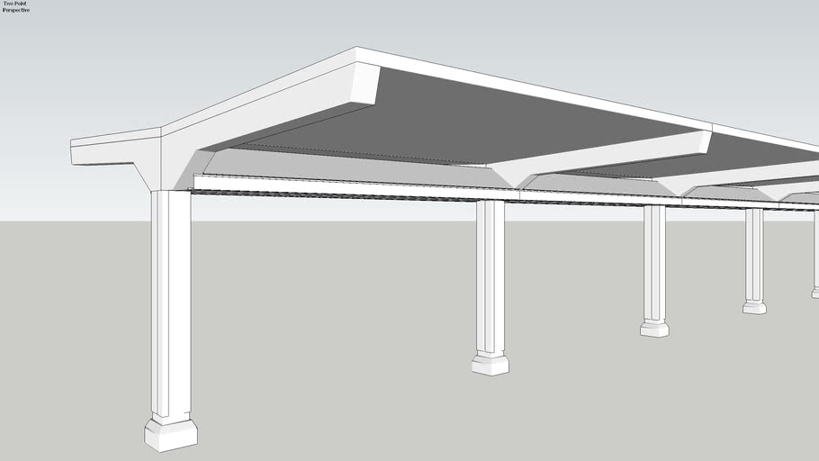 Train station platform canopy | 3D Warehouse