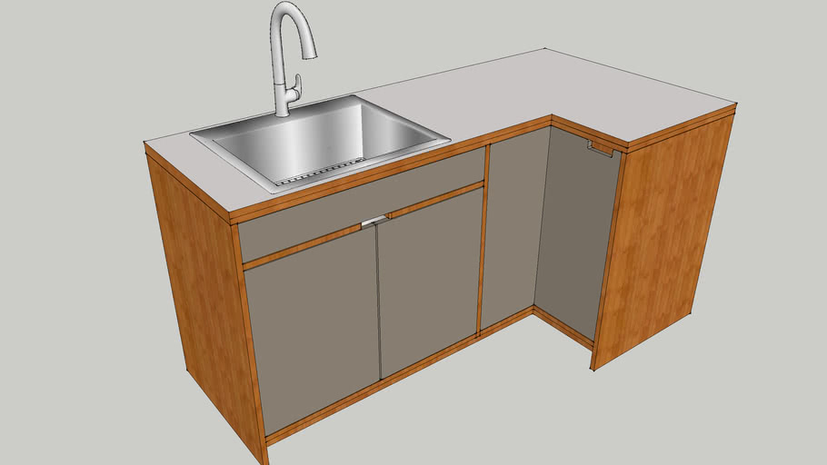 Kitchen Prep Sink Base And Lazy Susan Warehouse