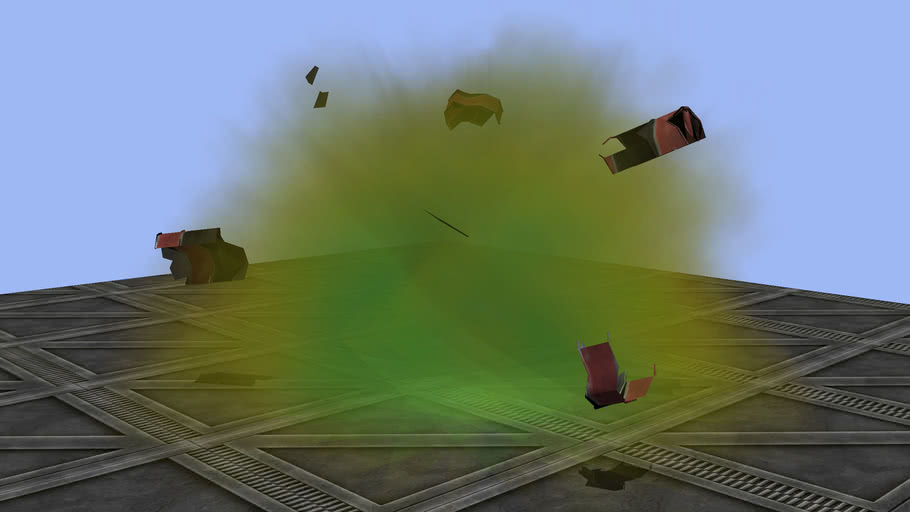 Exploding Barrel of Hydrochloric Acid 3D Warehouse