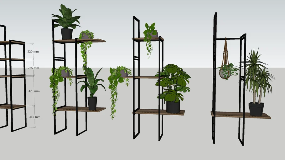 Modular plant stand (300) | 3D Warehouse