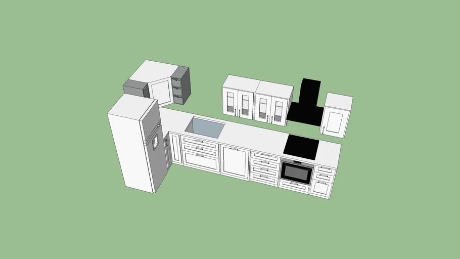 IKEA Modular Kitchen with SÄVEDAL Fronts,