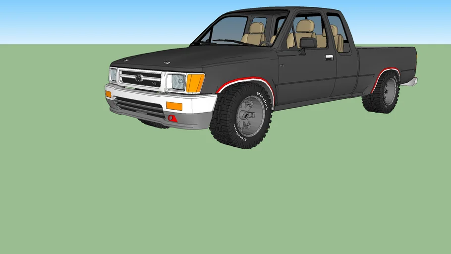 1991 Toyota Hilux pickup truck | 3D Warehouse