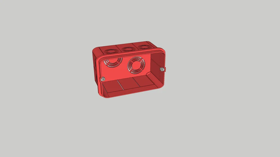 ELECTRIC BOX SCATOLA PER IMPIANTO ELETTRICO TIPO 503 ROSSA | 3D Warehouse