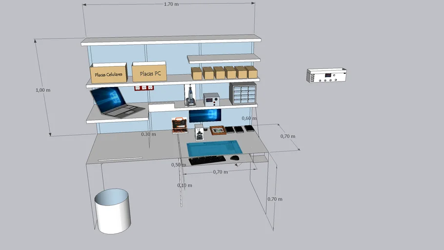 Mesa de trabajo del taller - - 3D Warehouse