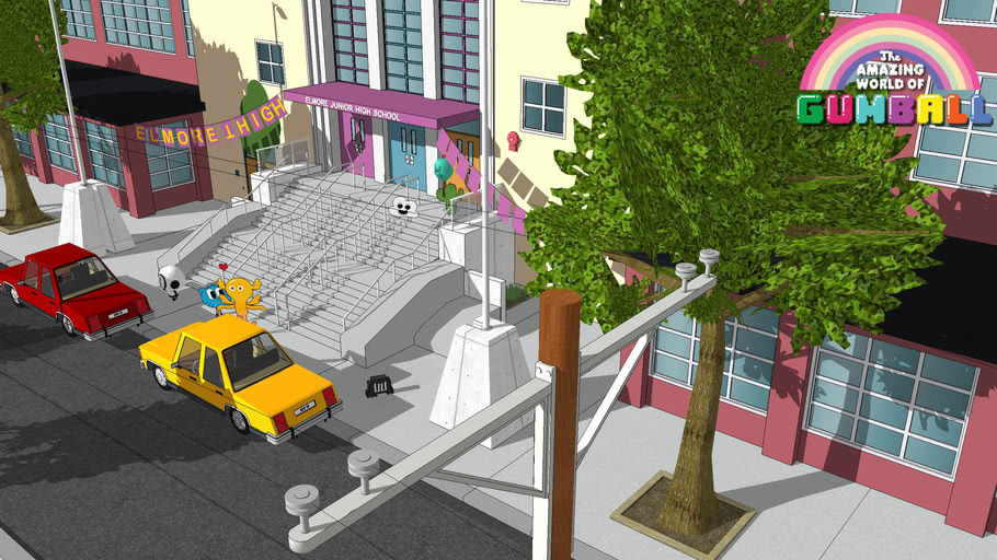 The Amazing World of Gumball Elmore High School 3D Warehouse