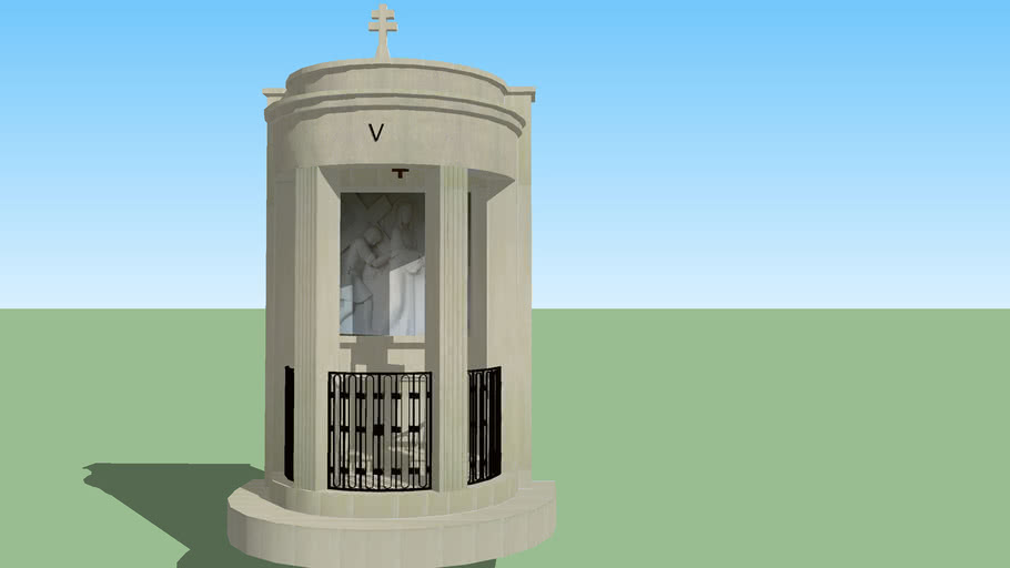 Modelo 3D do Monumento da 5ª Estação da Via Sacra dos Valinhos - Fátima