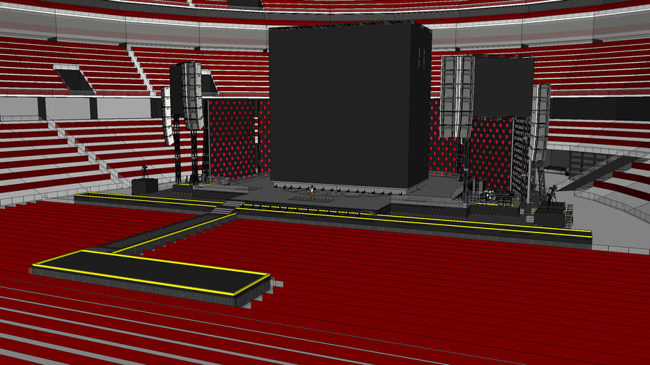red tour stage layout