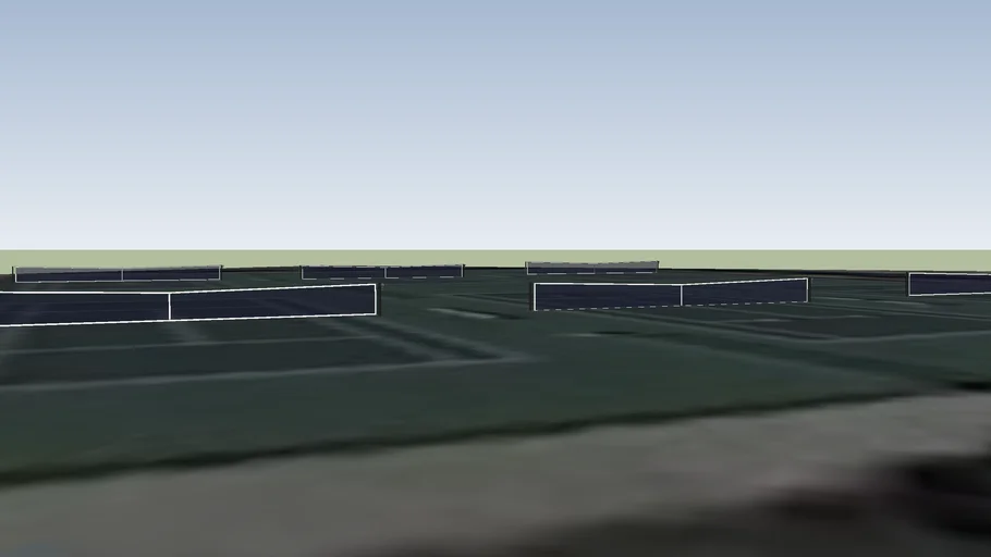 Tennis courts at santa Barbara High School 3D Warehouse