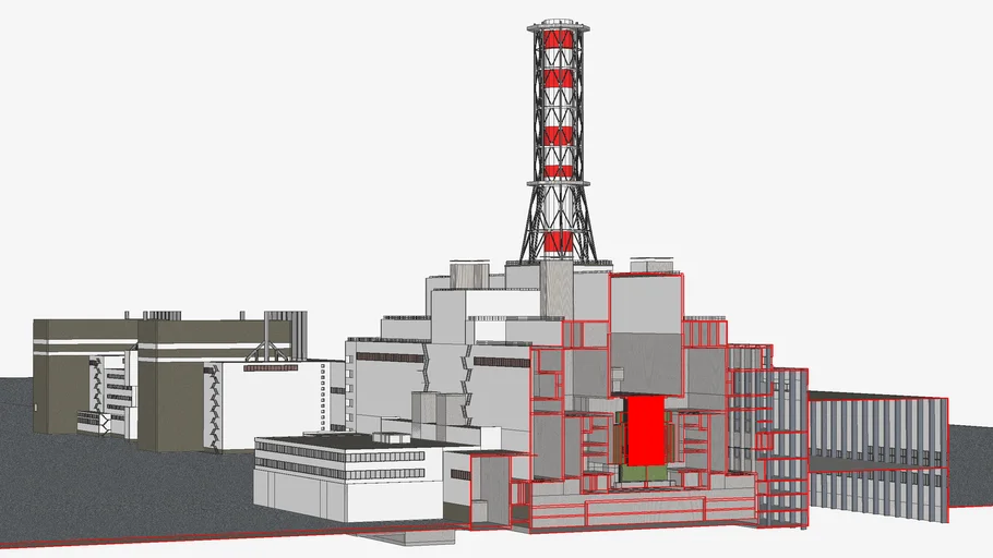 Чернобыль 3d карта