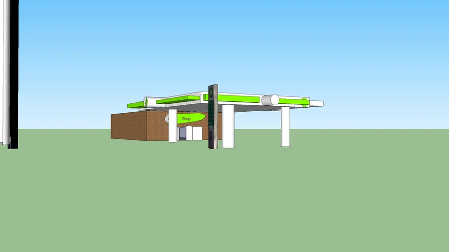 BP Gas Station (FAKE) 3D Warehouse
