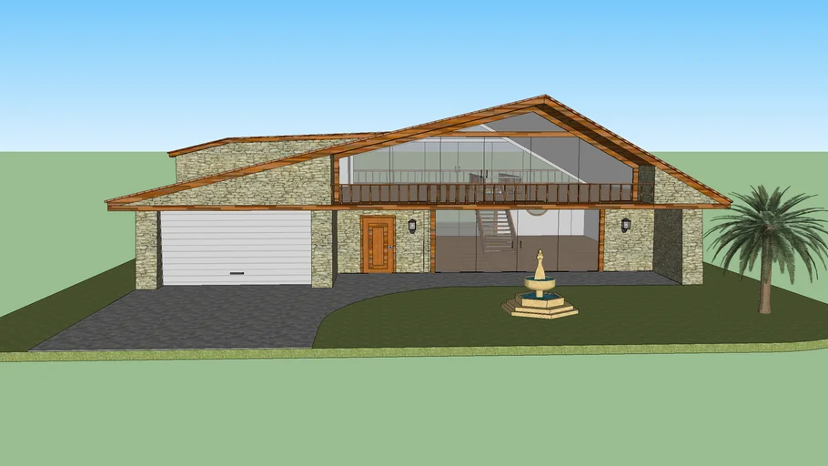 Open plan house | 3D Warehouse
