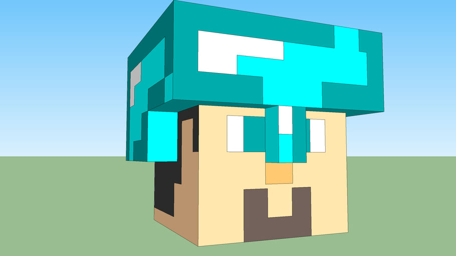 Minecraft head 3D Warehouse