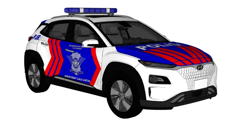 Mobil Polisi Hyundai Kona Electric 2019