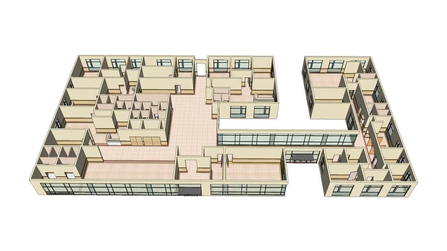 3d Plan Clinic Architectural Design 4 Sadegh 3d Warehouse