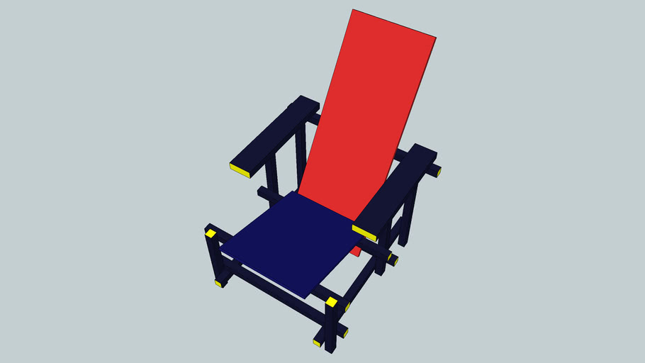 chaise rietveld | 3D Warehouse