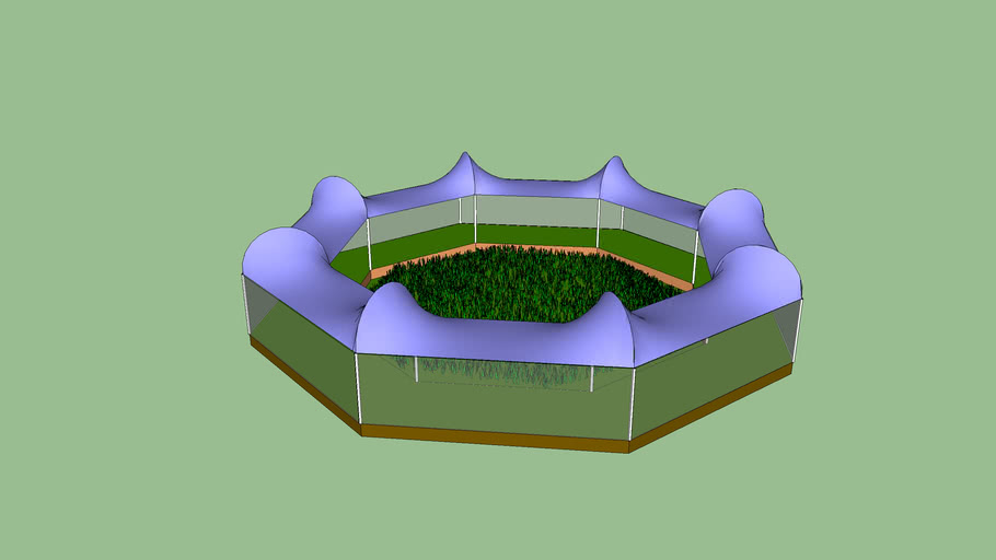 Circular Greenhouse Tensile Garden