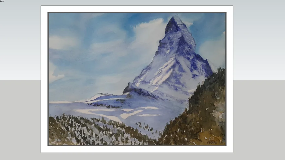 Quadro - Matterhorn @graziellamare.arte 