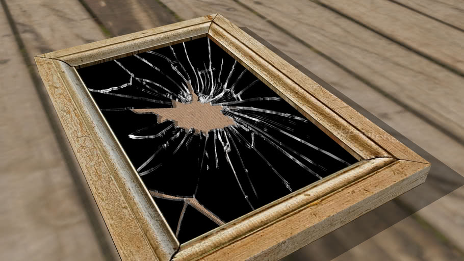 Broken mirror on the floor 3D Warehouse