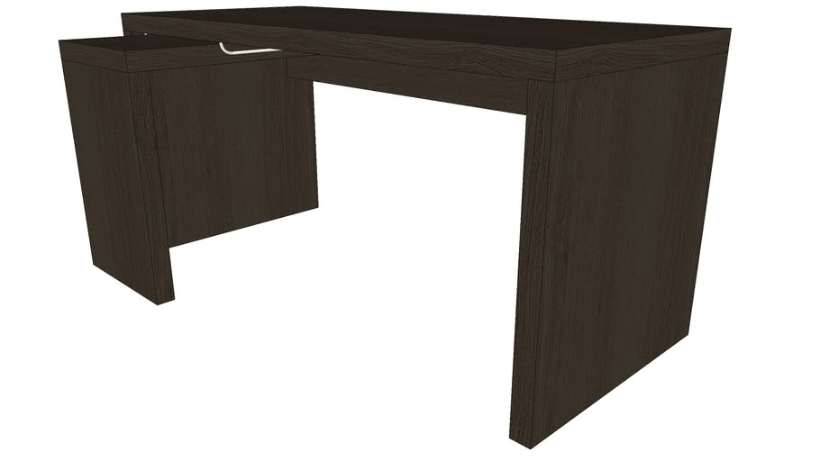 MALM desk blackbrown 3D Warehouse