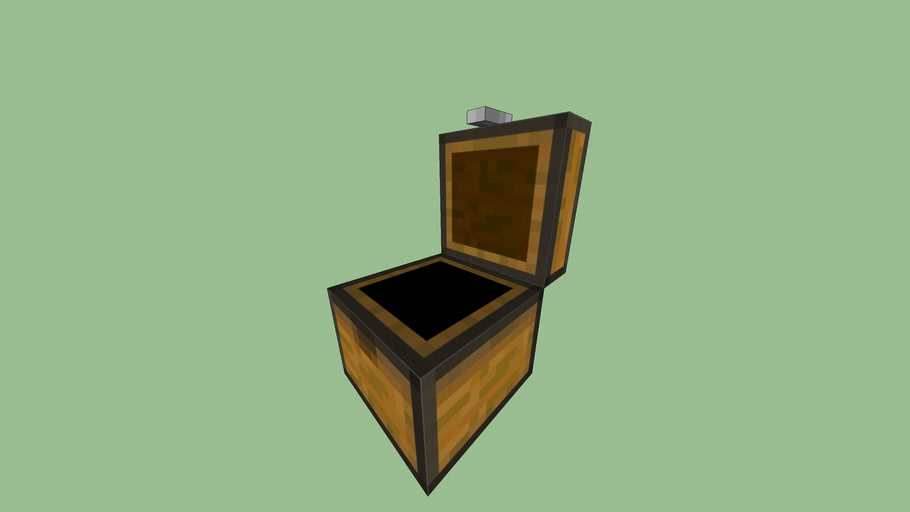 Minecraft opened chest 3D Warehouse