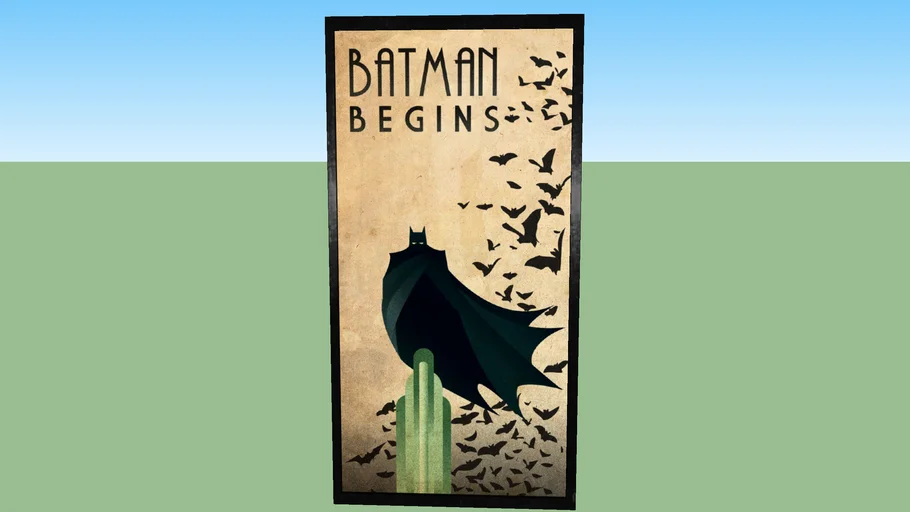 art deco batman poster | 3D Warehouse