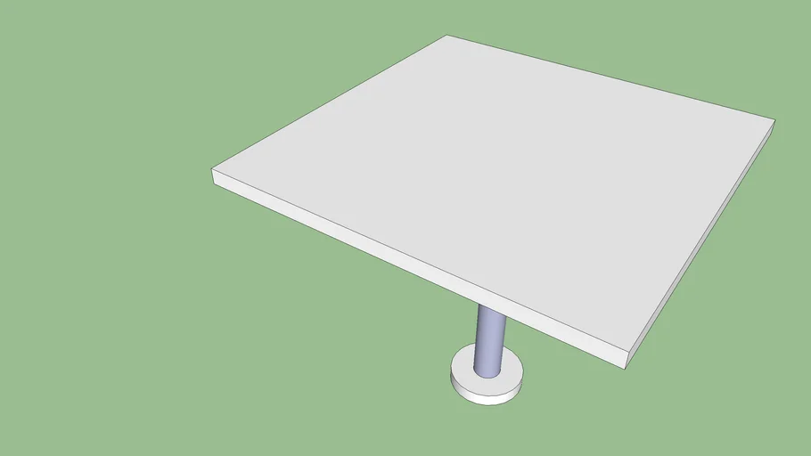 4 TOP SQUARE TABLE 3D Warehouse