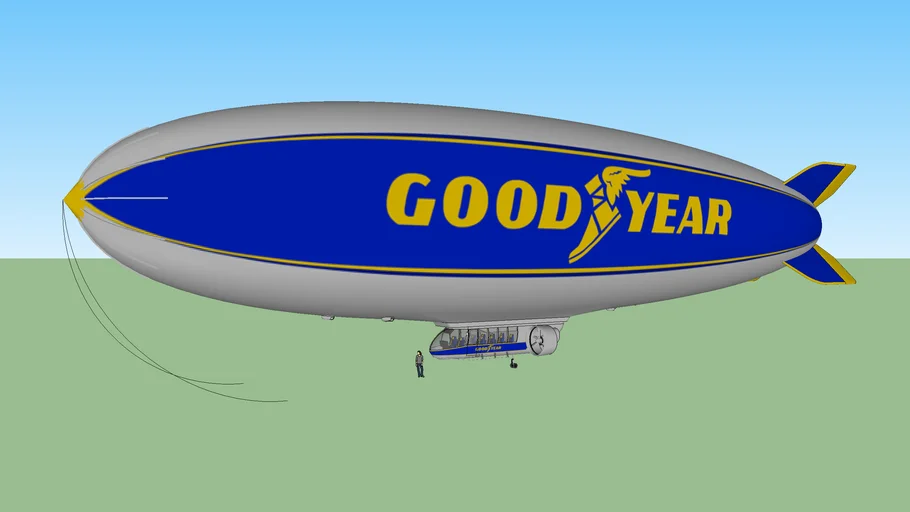 Goodyear Blimp GZ-22 Spirit of Akron N4A update | 3D Warehouse