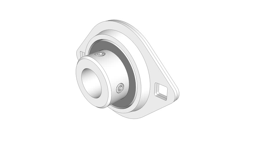 bearing, flanged, low profile, 0.75 in. shaft, McmasterCarr 2431K720