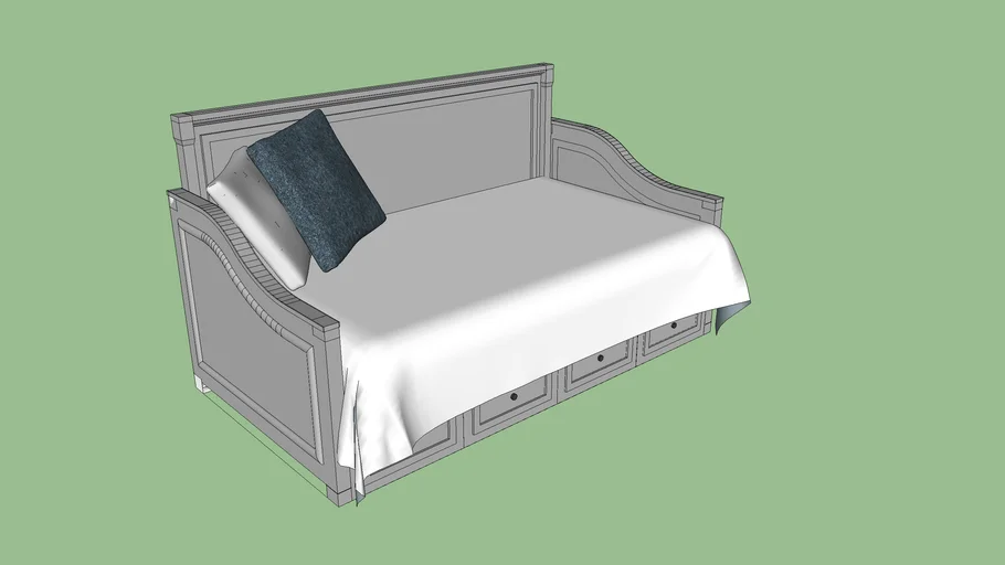 Single sofa bed 3D Warehouse