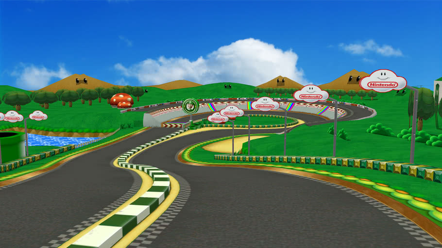 Luigi Circuit Mario Kart Double Dash 3d Warehouse 9220
