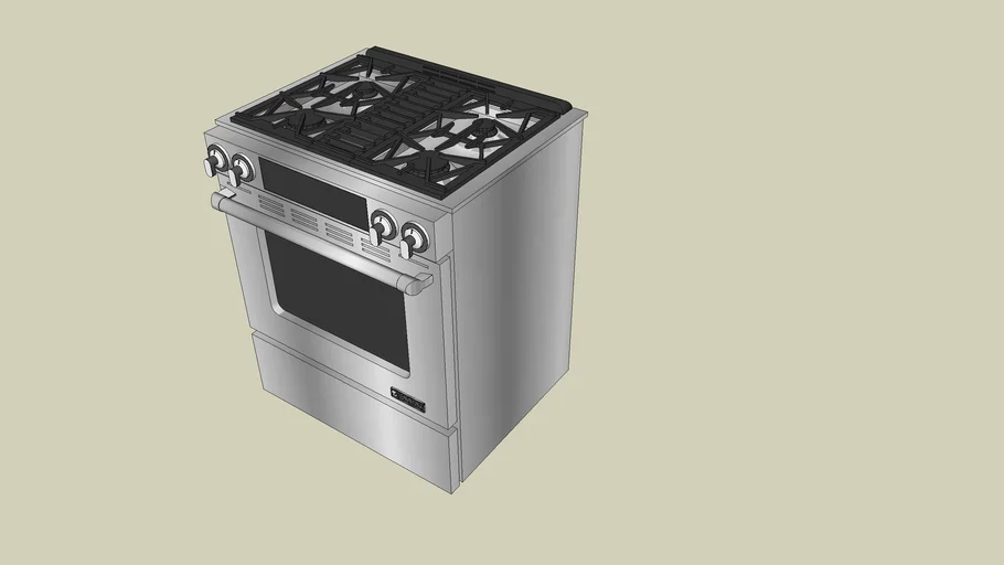 jennair dual fuel 36' range 3D Warehouse