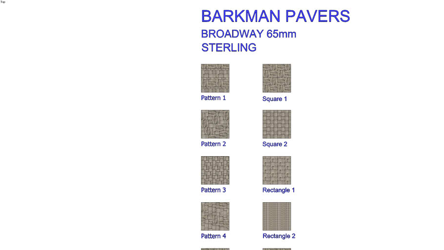 Barkman Broadway 65mm Pavers Sterling