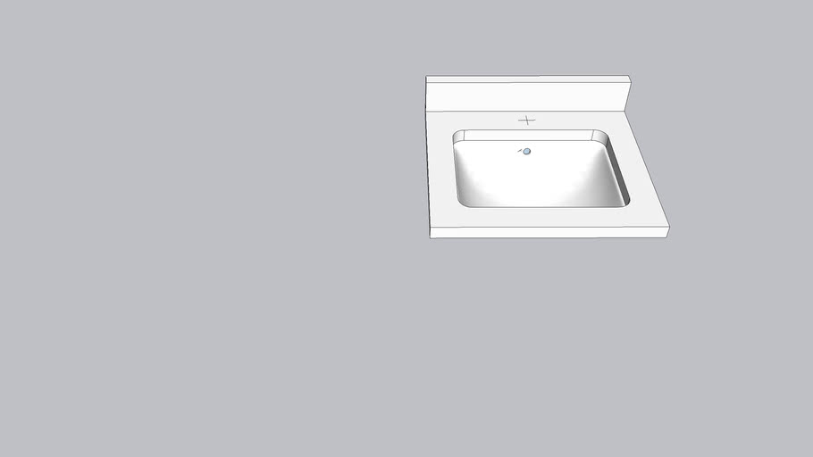 20' Undermount Rectangular Sink | 3D Warehouse