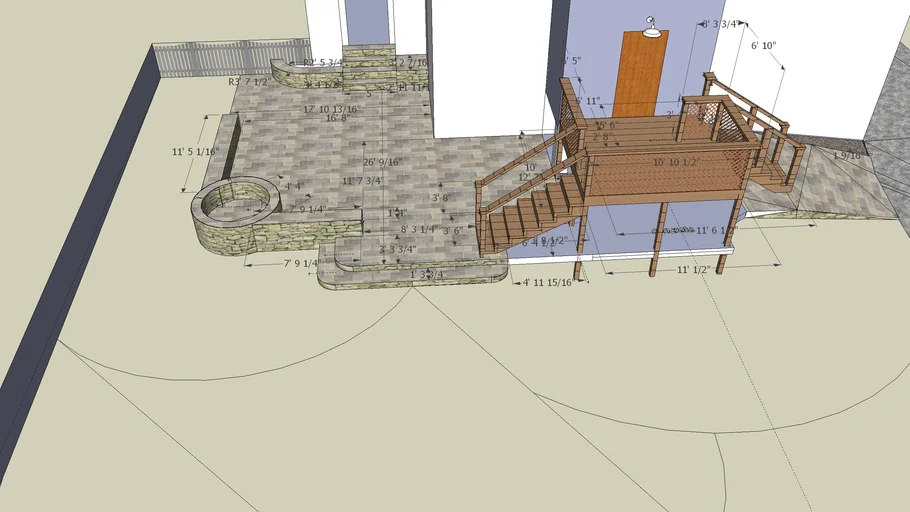 patio on lincoln 3D Warehouse