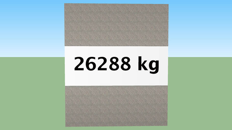26288 kg de cemento | 3D Warehouse