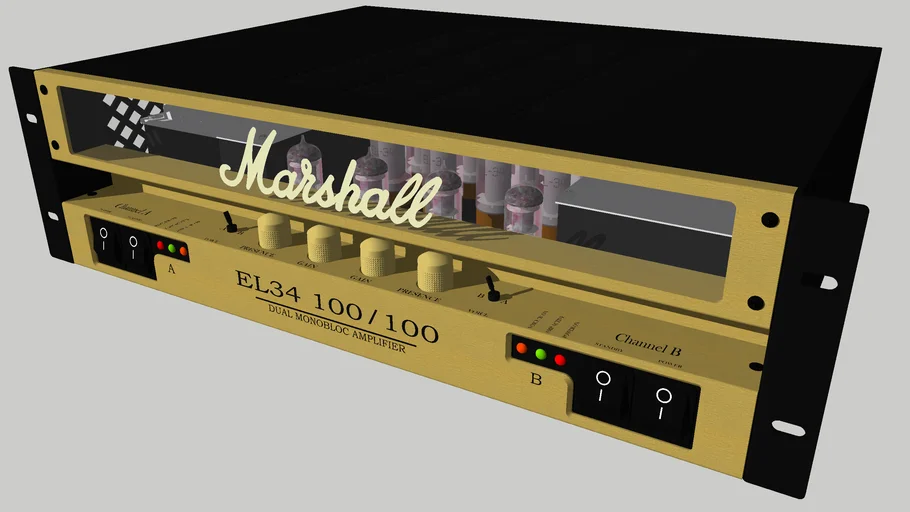 Marshall EL34 100-100 | 3D Warehouse