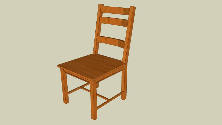 Beyond katje eigendom Houten stoel | 3D Warehouse