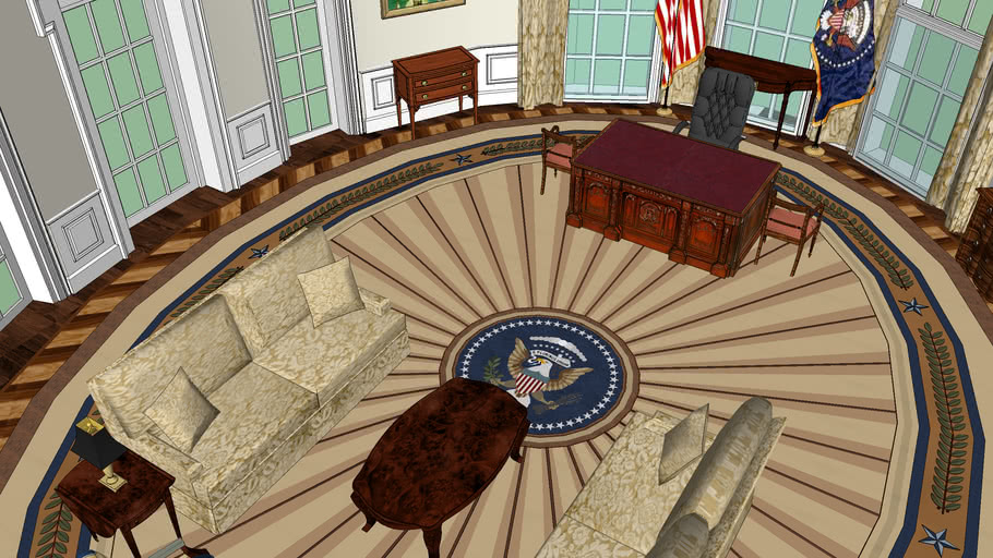 The W. Bush Oval Office 3D Warehouse