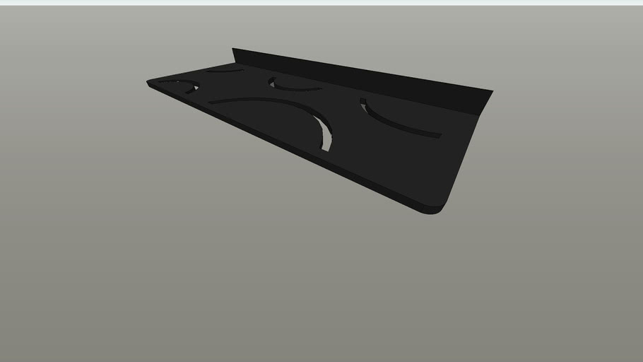 Schluter SHELF Matte Black Curved 3D Warehouse